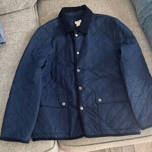 Boys Quilted Navy Jacket Crewcuts size 10